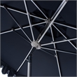 Safavieh Elegant Valance 9Ft Round Metal and Fabric Umbrella in Navy / White