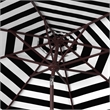 Safavieh Athens 9Ft Metal and Fabric Crank Umbrella in Black