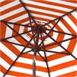 Safavieh Athens 9Ft Metal and Fabric Crank Umbrella in Orange