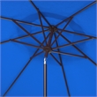 Safavieh Milan Fringe 9Ft Metal and Fabric Crank Umbrella in Blue