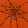 Safavieh Cannes 9Ft Wood Crank Umbrella  in Orange
