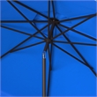 Safavieh Venice 9Ft Metal and Fabric Crank Umbrella in  Blue