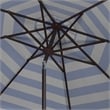 Safavieh Vienna 9Ft Metal and Fabric Crank Umbrella in Blue