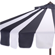 Safavieh Meze  9 Ft Metal and Fabric Crank Umbrella  in Navy