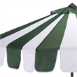 Safavieh Meze  9 Ft Metal and Fabric Crank Umbrella in Green
