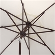 Safavieh Torsa 9 Ft Metal and Fabric Crank Umbrella in Ivory