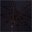Safavieh Torsa 9 Ft Metal and Fabric Crank Umbrella in Navy