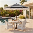 Safavieh Lucerna  9 Ft Metal and Fabric Crank Umbrella in Black