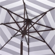 Safavieh Lucerna  9 Ft Metal and Fabric Crank Umbrella in Black