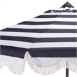 Safavieh Lucerna  9 Ft Metal and Fabric Crank Umbrella in Navy