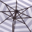 Safavieh Lucerna  9 Ft Metal and Fabric Crank Umbrella in Navy