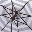 Safavieh Lucerna  9 Ft Metal and Fabric Crank Umbrella in Green