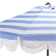 Safavieh Lucerna 9 Ft Metal and Fabric Crank Umbrella  in Baby Blue