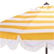 Safavieh Lucerna  9 Ft Metal and Fabric Crank Umbrella in Yellow