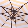 Safavieh Lucerna  9 Ft Metal and Fabric Crank Umbrella in Yellow