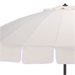Safavieh Panza 9 Ft Metal and Fabric Crank Umbrella in Ivory