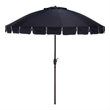 Safavieh Panza 9 Ft Metal and Fabric Crank Umbrella in Navy