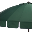Safavieh Panza 9 Ft Metal and Fabric Crank Umbrella  in Green