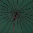 Safavieh Panza 9 Ft Metal and Fabric Crank Umbrella  in Green