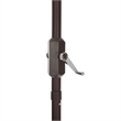 Safavieh Panza 9 Ft Metal and Fabric Crank Umbrella  in Green