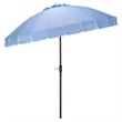 Safavieh Panza 9 Ft Metal and Fabric Crank Umbrella in Baby Blue