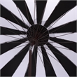 Safavieh Buti 9 Ft Metal and Fabric Crank Umbrella in Black