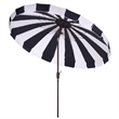 Safavieh Buti 9 Ft Metal and Fabric Crank Umbrella in Navy