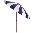Safavieh Buti 9 Ft Metal and Fabric Crank Umbrella in Navy