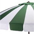 Safavieh Buti 9 Ft Metal and Fabric Crank Umbrella in Green