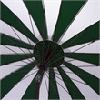 Safavieh Buti 9 Ft Metal and Fabric Crank Umbrella in Green