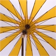 Safavieh Buti 9 Ft Metal and Fabric Crank Umbrella in Yellow