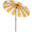 Safavieh Buti 9 Ft Metal and Fabric Crank Umbrella in Yellow