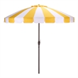 Safavieh Buti 9 Ft Metal and Fabric Crank Umbrella in Yellow