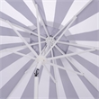 Safavieh Meze  9 Ft Metal and Fabric Crank Umbrella  in Navy / White