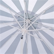 Safavieh Meze  9 Ft Metal and Fabric Crank Umbrella  in Green  / White