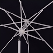Safavieh Torsa 9 Ft Metal and Fabric Crank Umbrella in Navy / White
