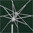 Safavieh Torsa 9 Ft Metal and Fabric Crank Umbrella in Green / White