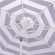 Safavieh Lucerna 9 Ft Metal and Fabric Crank Umbrella in Navy  / White