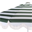 Safavieh Lucerna 9 Ft Metal and Fabric Crank Umbrella in Green / White