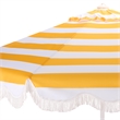 Safavieh Lucerna 9 Ft Metal and Fabric Crank Umbrella in Yellow / White