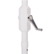 Safavieh Lucerna 9 Ft Metal and Fabric Crank Umbrella in Yellow / White