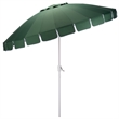 Safavieh Panza 9 Ft Metal and Fabric Crank Umbrella in Green / White