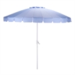 Safavieh Panza 9 Ft Metal and Fabric Crank Umbrella in Baby Blue / White