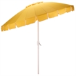 Safavieh Panza 9 Ft Metal and Fabric Crank Umbrella in Yellow / White