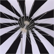 Safavieh Buti 9 Ft Metal and Fabric Crank Umbrella in Black  / White