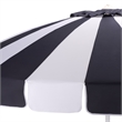 Safavieh Buti 9 Ft Metal and Fabric Crank Umbrella  in Navy / White