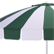 Safavieh Buti 9 Ft Metal and Fabric Crank Umbrella in Green / White