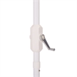 Safavieh Buti 9 Ft Metal and Fabric Crank Umbrella in Baby Blue / White