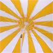 Safavieh Buti 9 Ft Metal and Fabric Crank Umbrella in Yellow / White