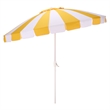 Safavieh Buti 9 Ft Metal and Fabric Crank Umbrella in Yellow / White